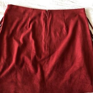 Forever 21 Skirts - Forever 21 Suede Fringe Skirt- Brick Red Forever 21 Skirts - Forever 21 Suede Fringe Skirt- Brick Red